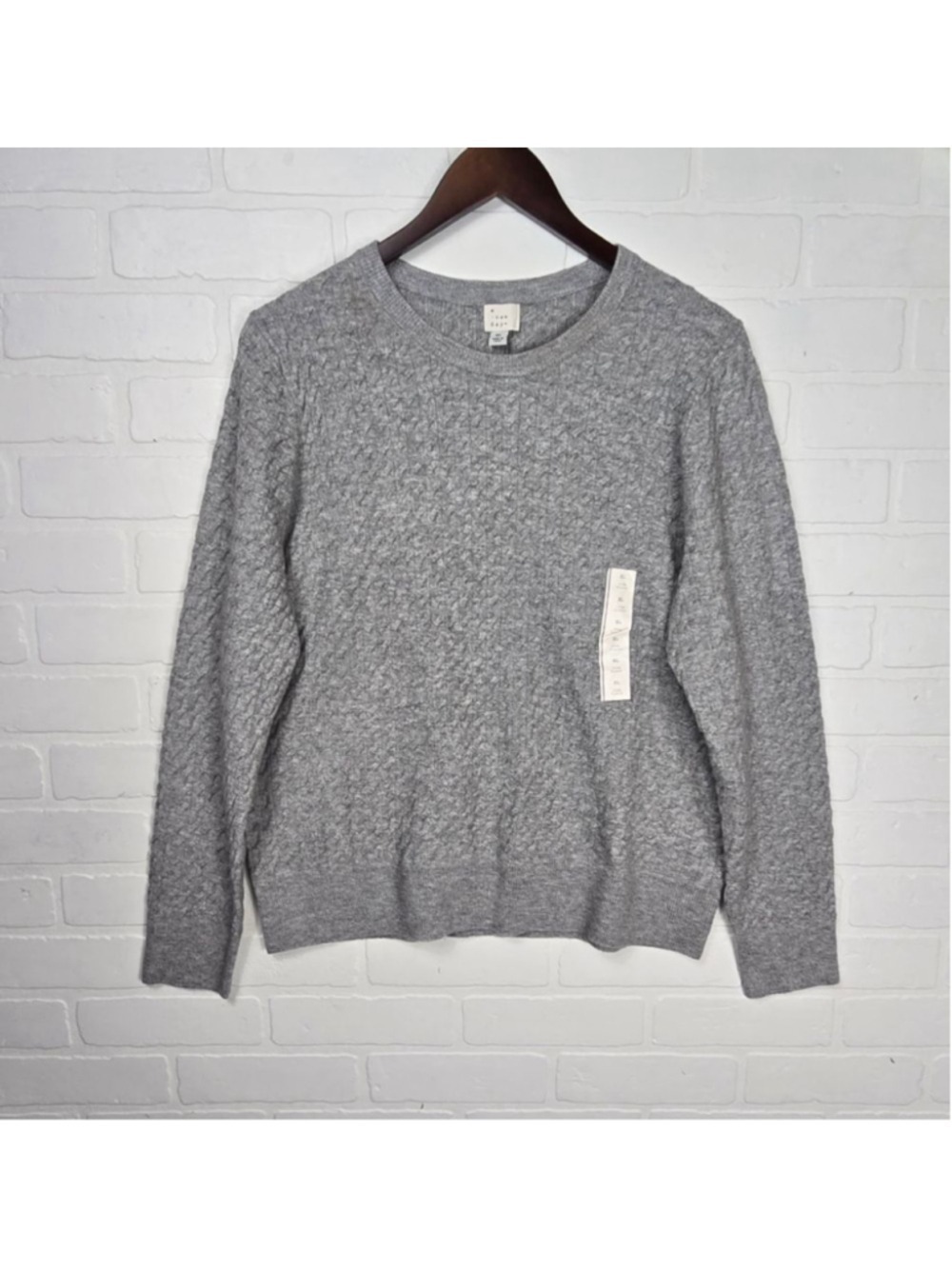 A New Day Gray Crewneck Sweater Size XL
